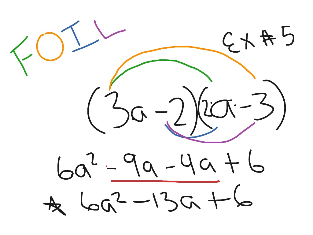 FOIL Technique | Math, Algebra | ShowMe