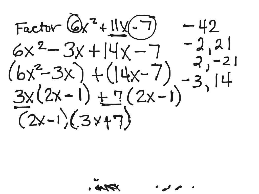 Factoring Trinomials 1 Math Algebra Factoring Showme