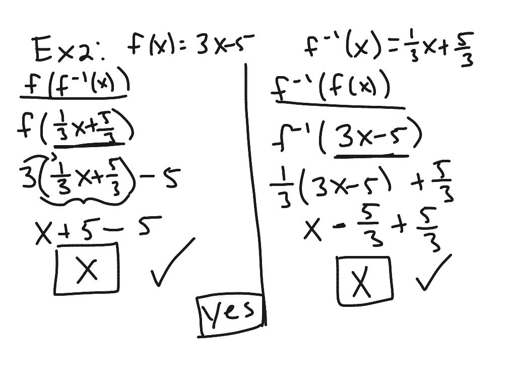 Algebra 2 (6.4) finding and verifying inverses | Math, inverse, Algebra