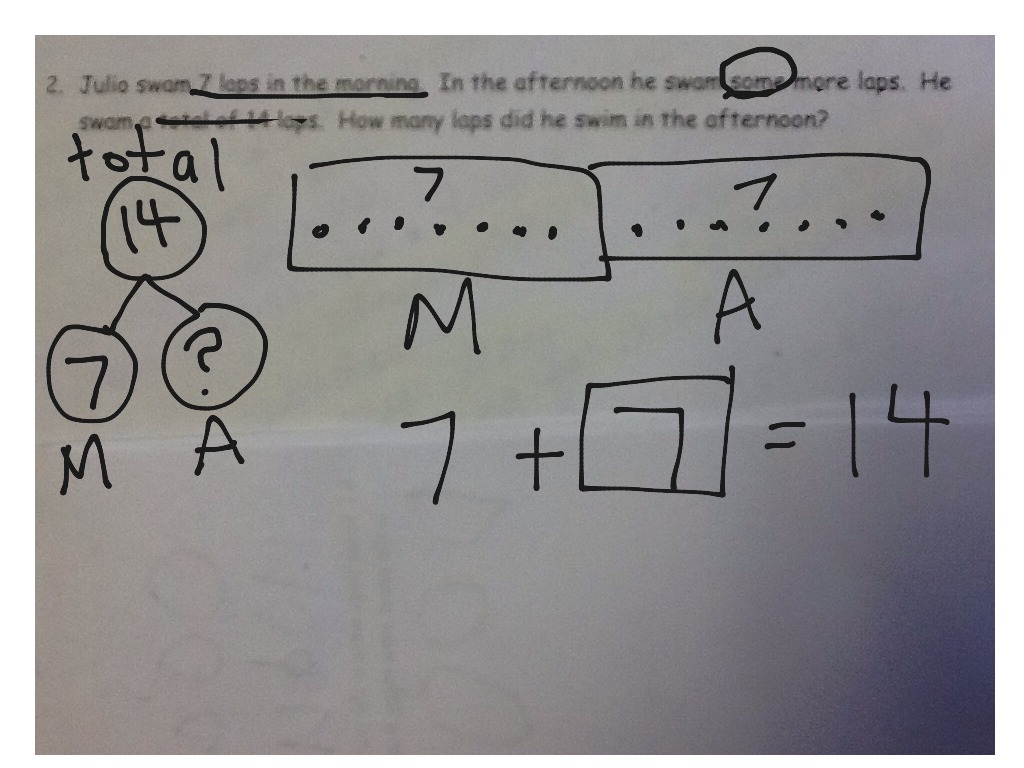 First Grade Math Worksheets Double Tape Diagram