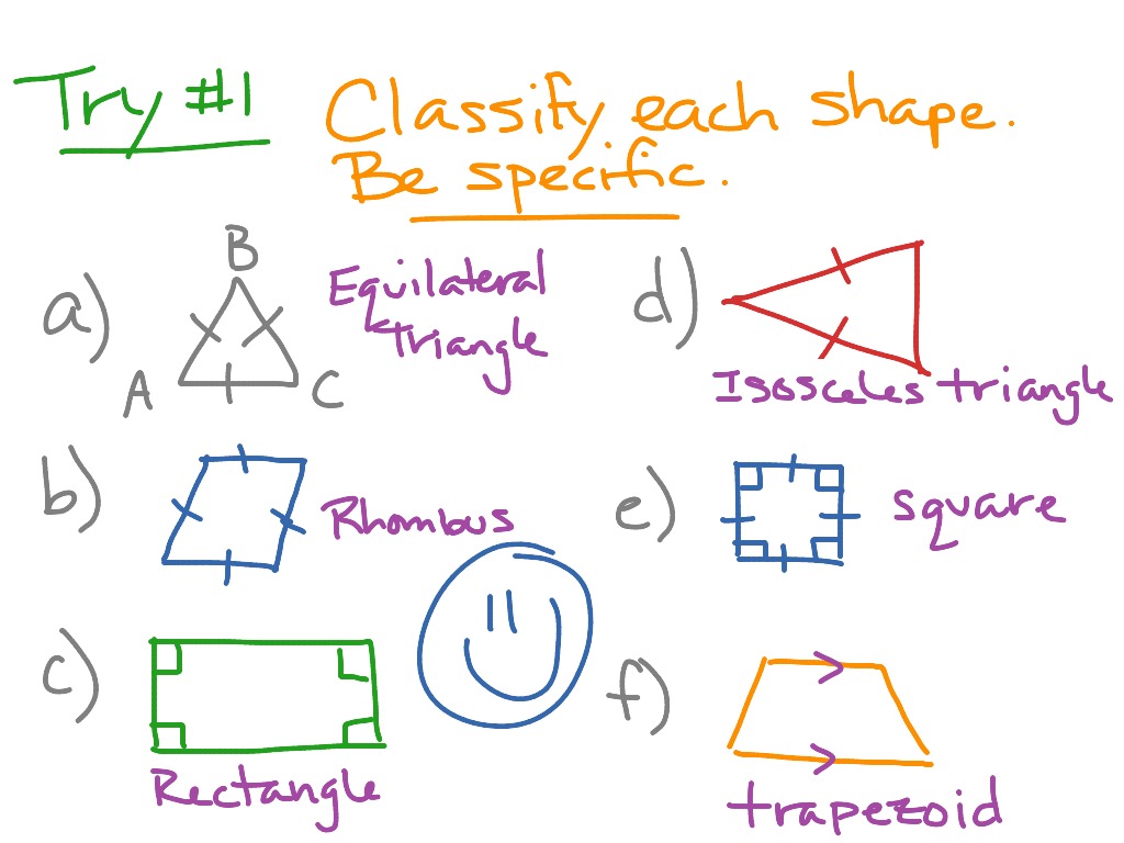 7.4 classify triangles and quadrilaterals | Math | ShowMe