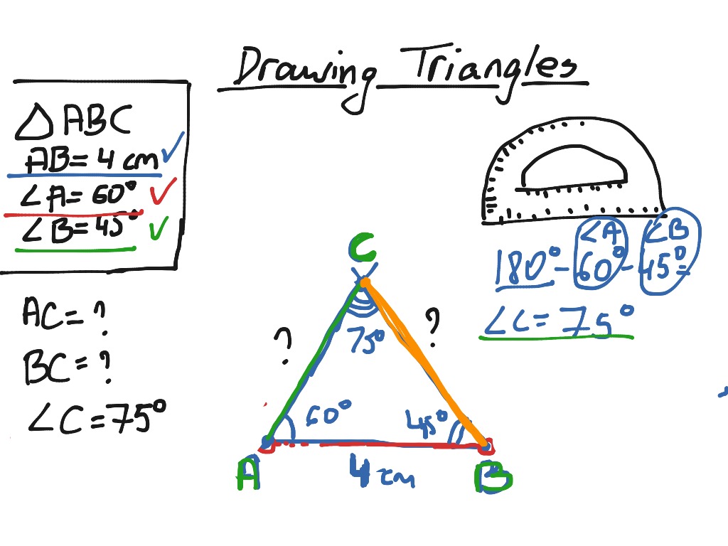 Drawing triangles | ShowMe