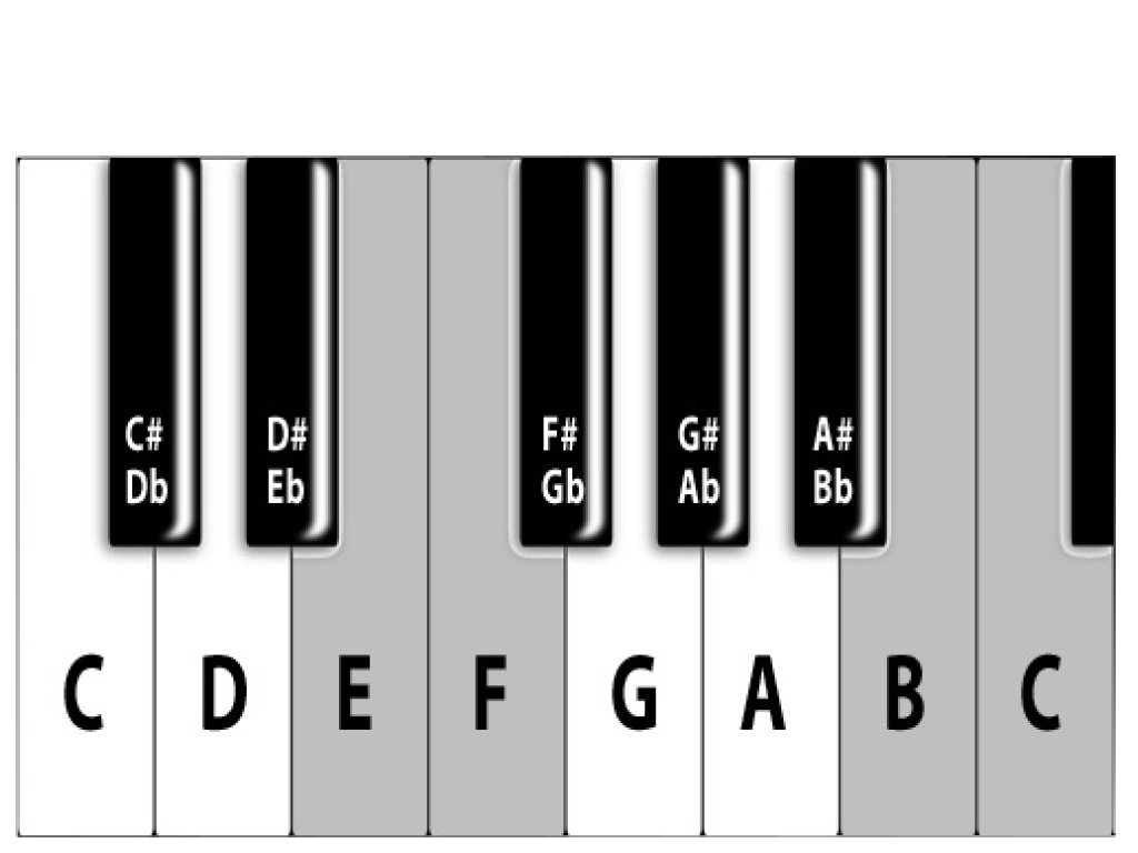 The musical alphabet and notes on the piano. | Music | ShowMe