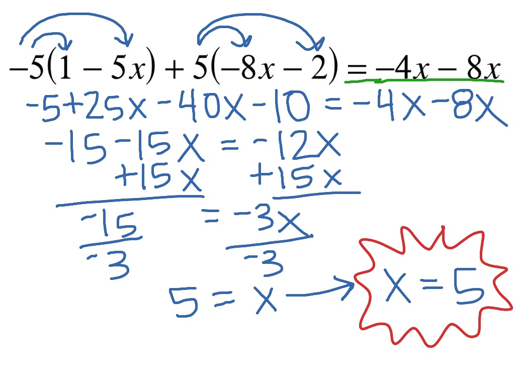 Multi step algebra problem | Math | ShowMe