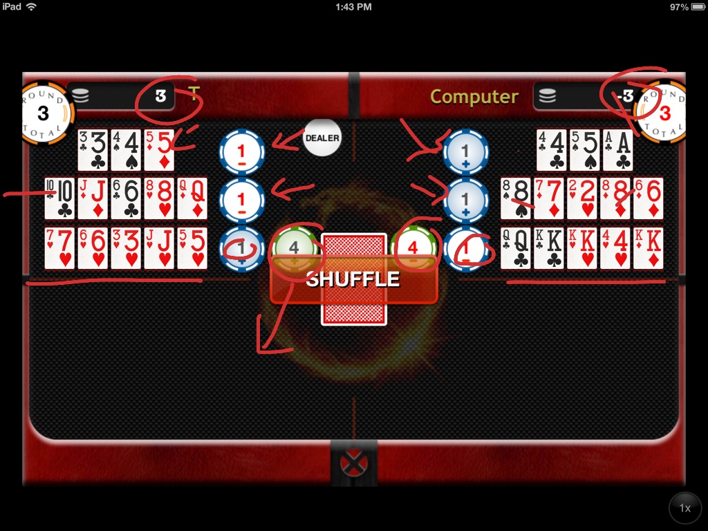 play open face chinese poker online