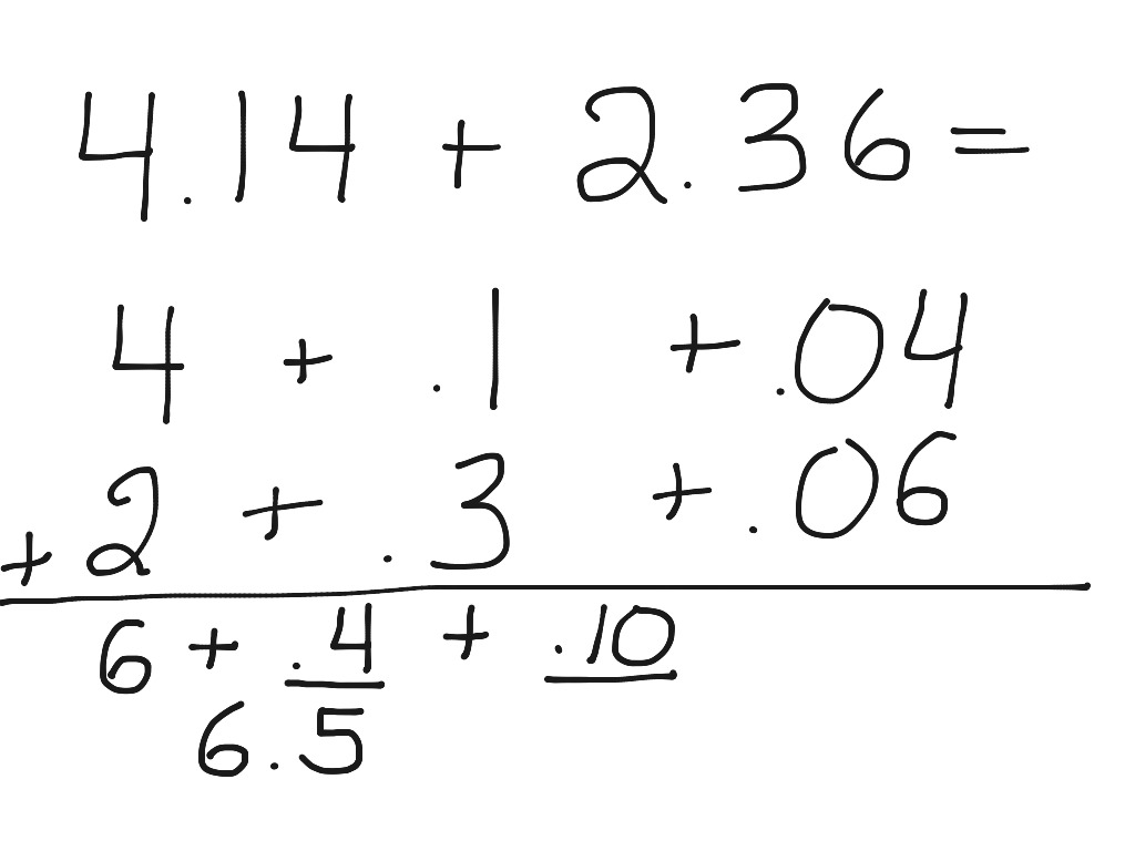 partial-sums-with-decimals-math-elementary-math-math-4th-grade-showme