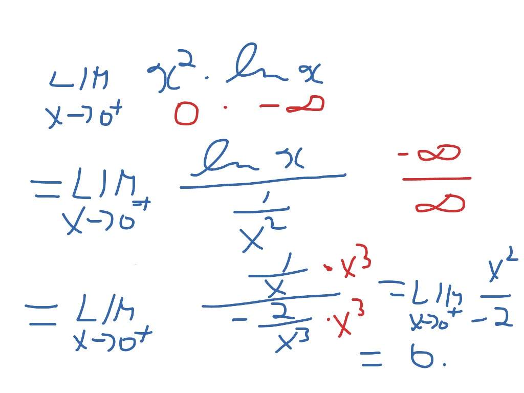 Lim xlnx | Math, Calculus, Application of Differentiation | ShowMe