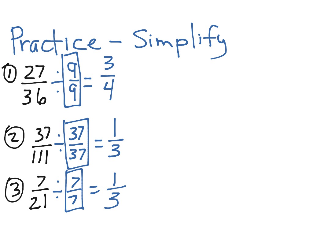 ShowMe - Improper fraction to simplest form