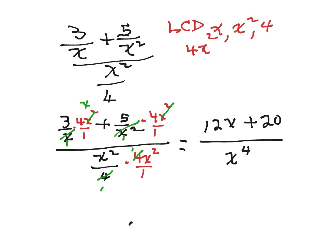 Simplifying Complex Fractions Worksheet