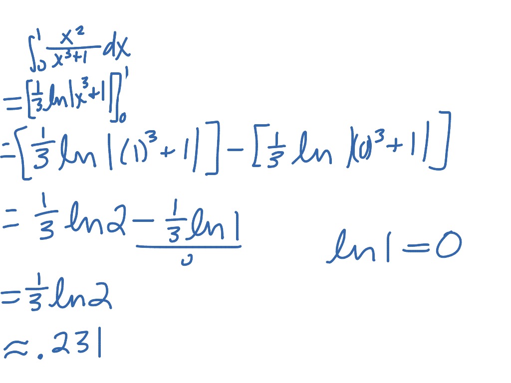 Definite Integrals | Math, Calculus, Integrals | ShowMe