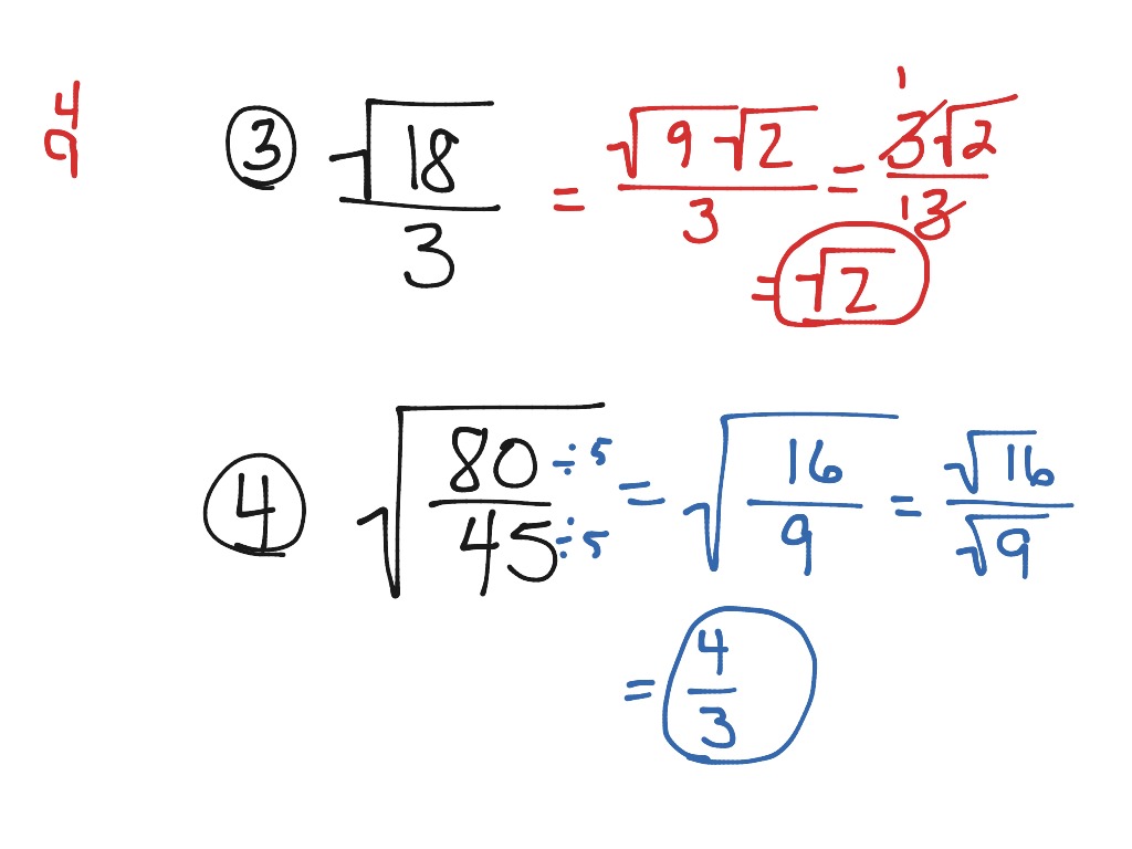 Math how to simplify