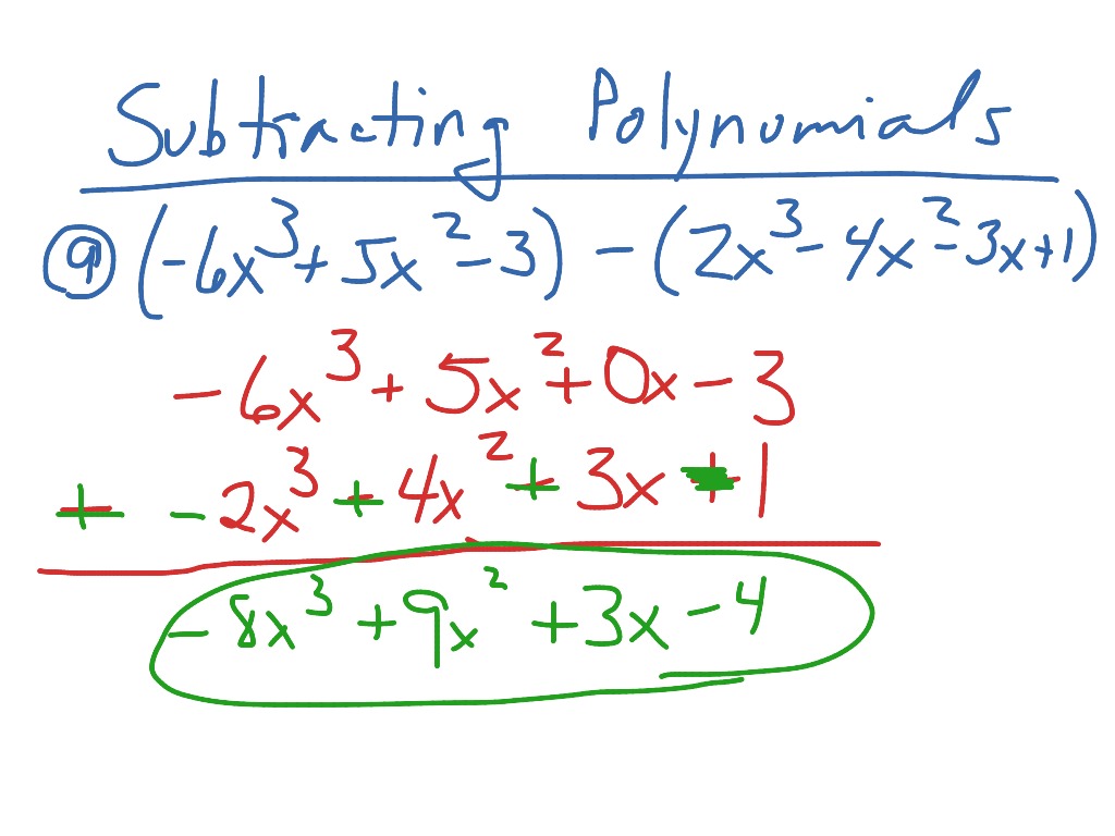 Subtracting Polynomials Vertically atelieryuwa.ciao.jp