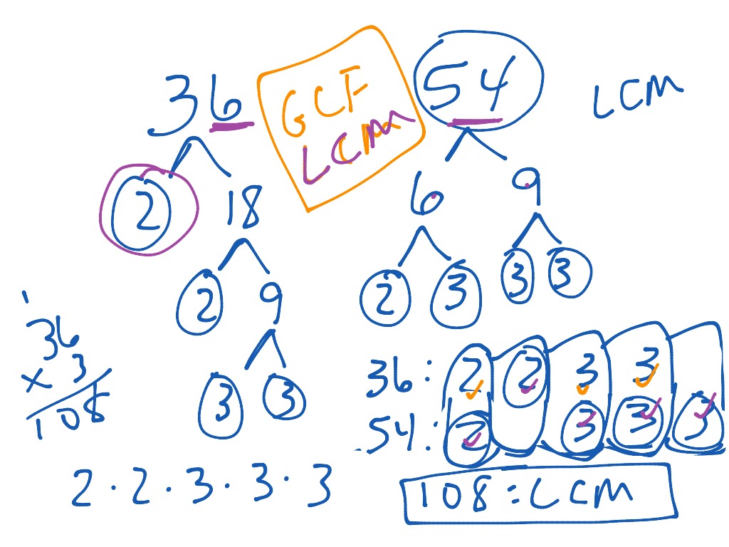 GCF and LCM | Math | ShowMe