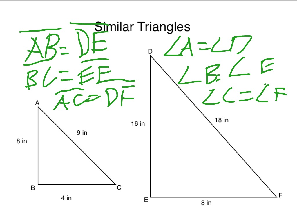 Similar triangles Wade | Math | ShowMe