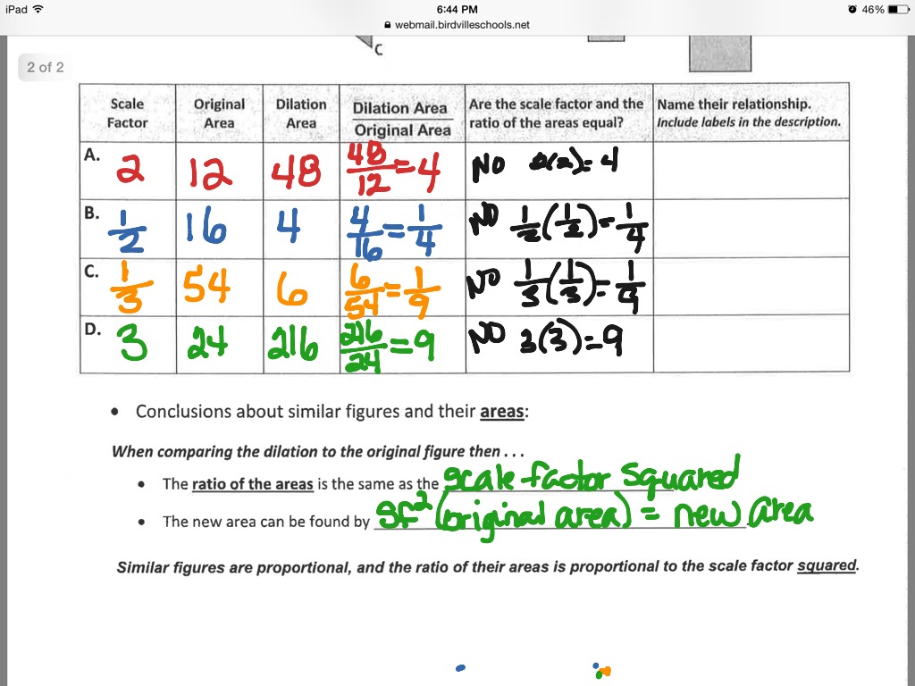 13-3 Dilations and Measurements | Math | ShowMe