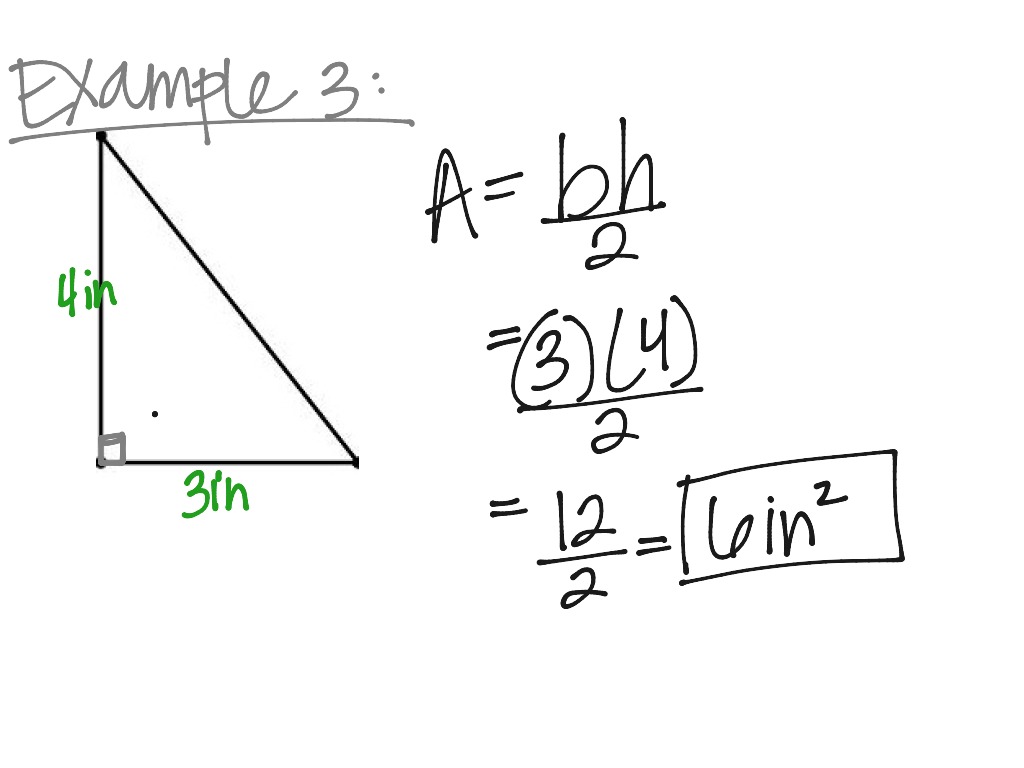 total surface area of triangle
