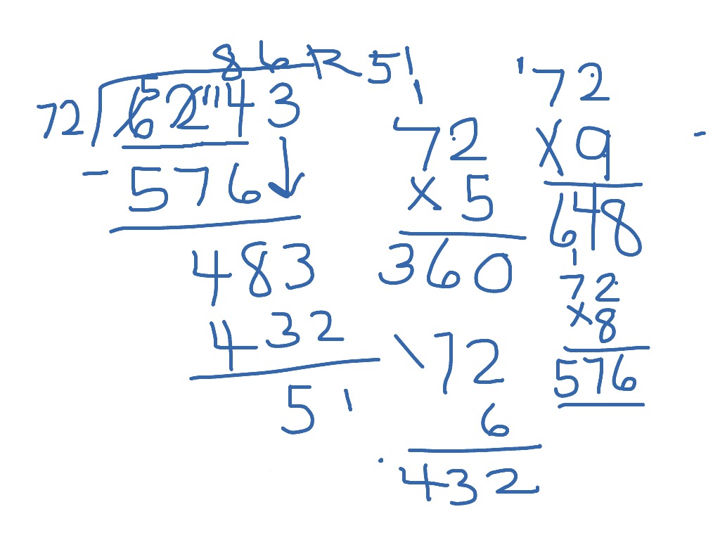 2 digit division using a midpoint to estimate divisor | Math | ShowMe