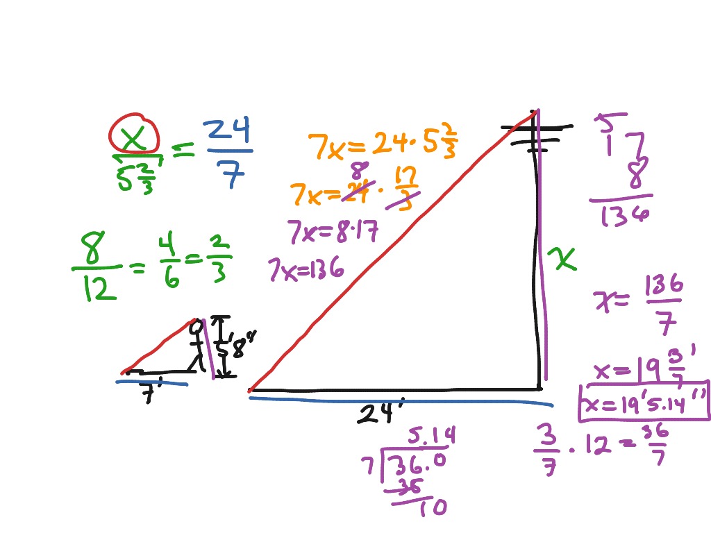 Lesson 7.3 Solutions | Math, geometry, Similar Triangles, Corresponding