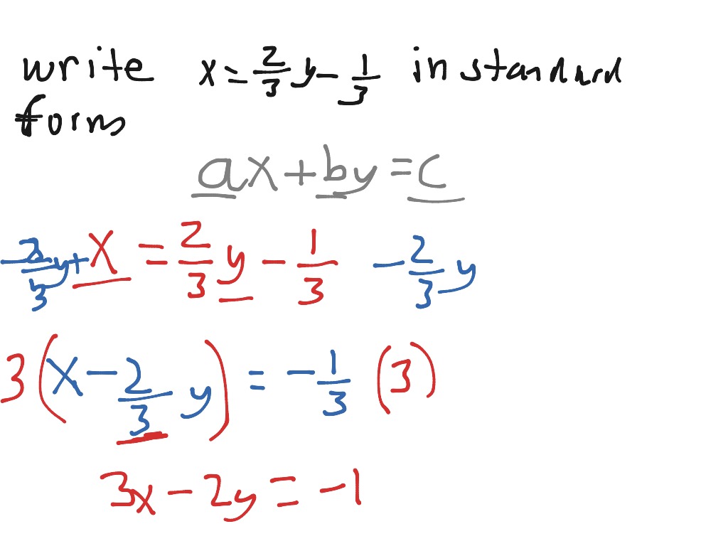 Writing equation in standard form chapter 2 test mc 4 | Math, Algebra 2 ...