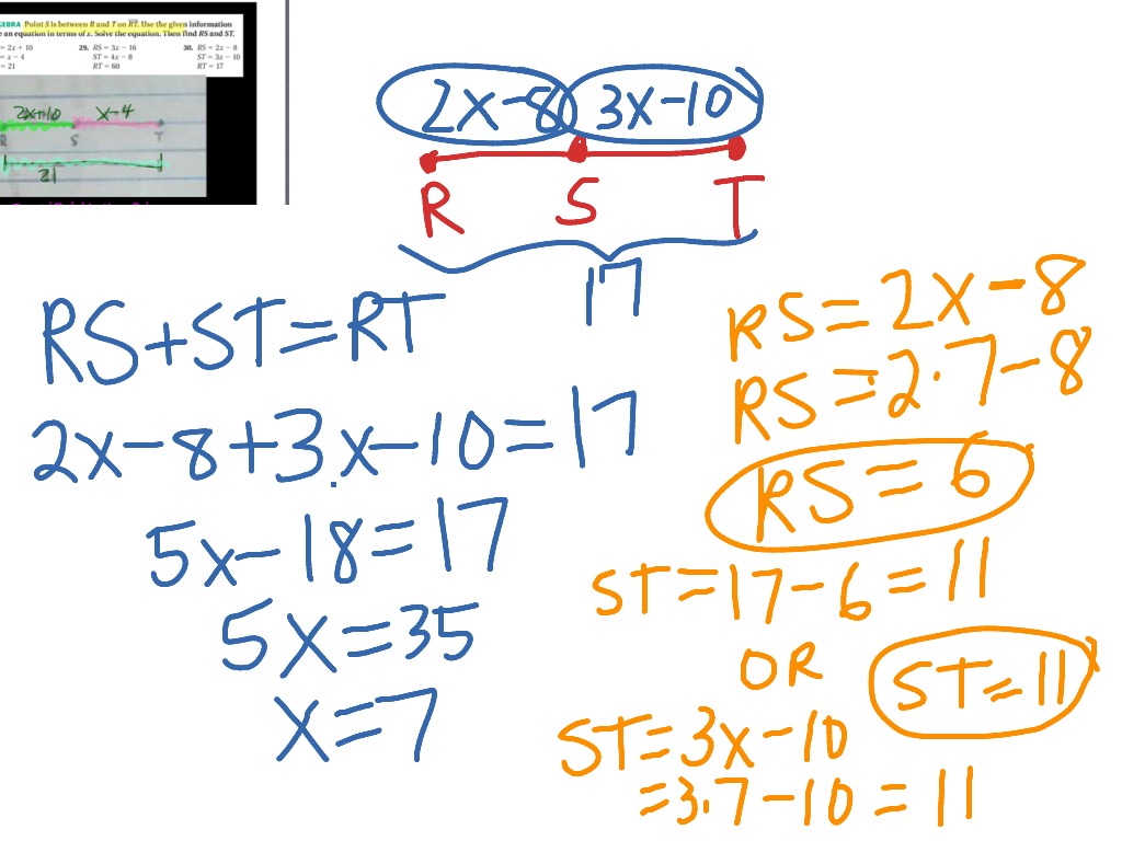 Segment Addition Postulate Math ShowMe