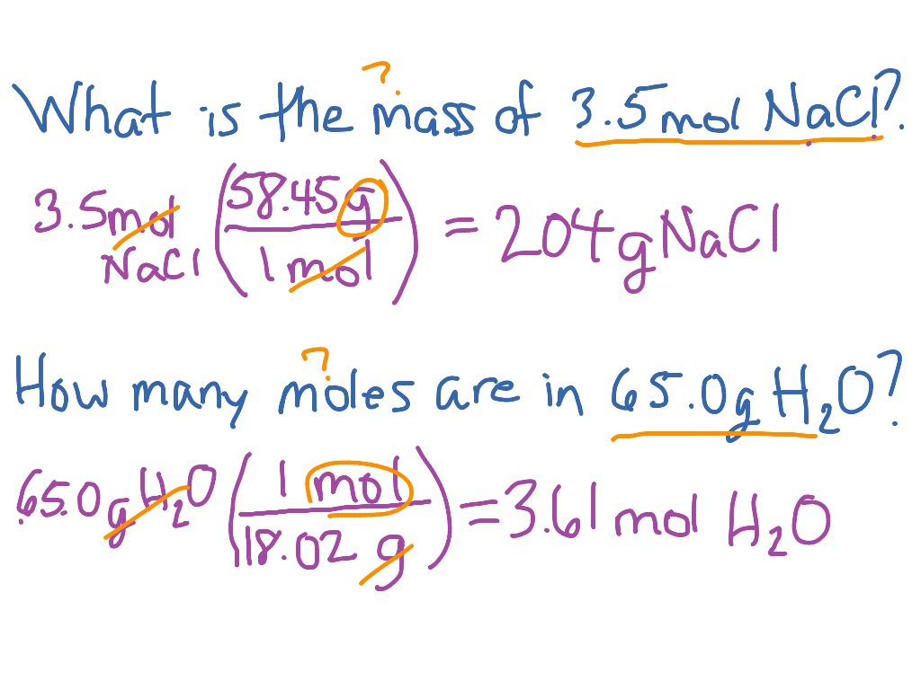 Converting Between Mass and Moles | Science, Chemistry, Stoichiometry ...