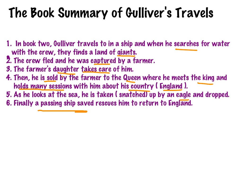 gullivers travels short summary