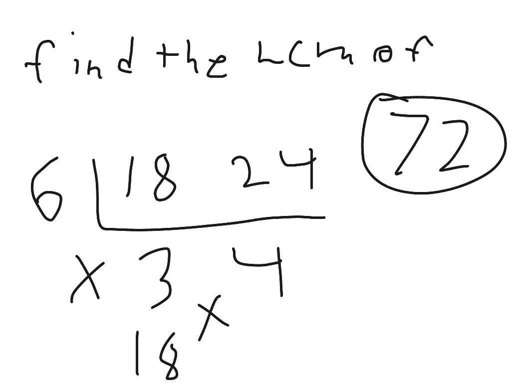 How To Find The Lcm Of 18 And 24 Math ShowMe