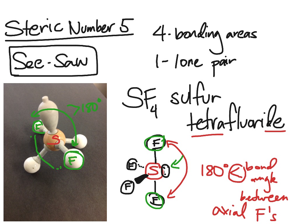 seesaw molecular geometry central atom