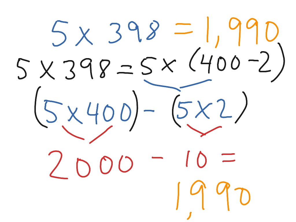Multiply Using Mental Math Math ShowMe
