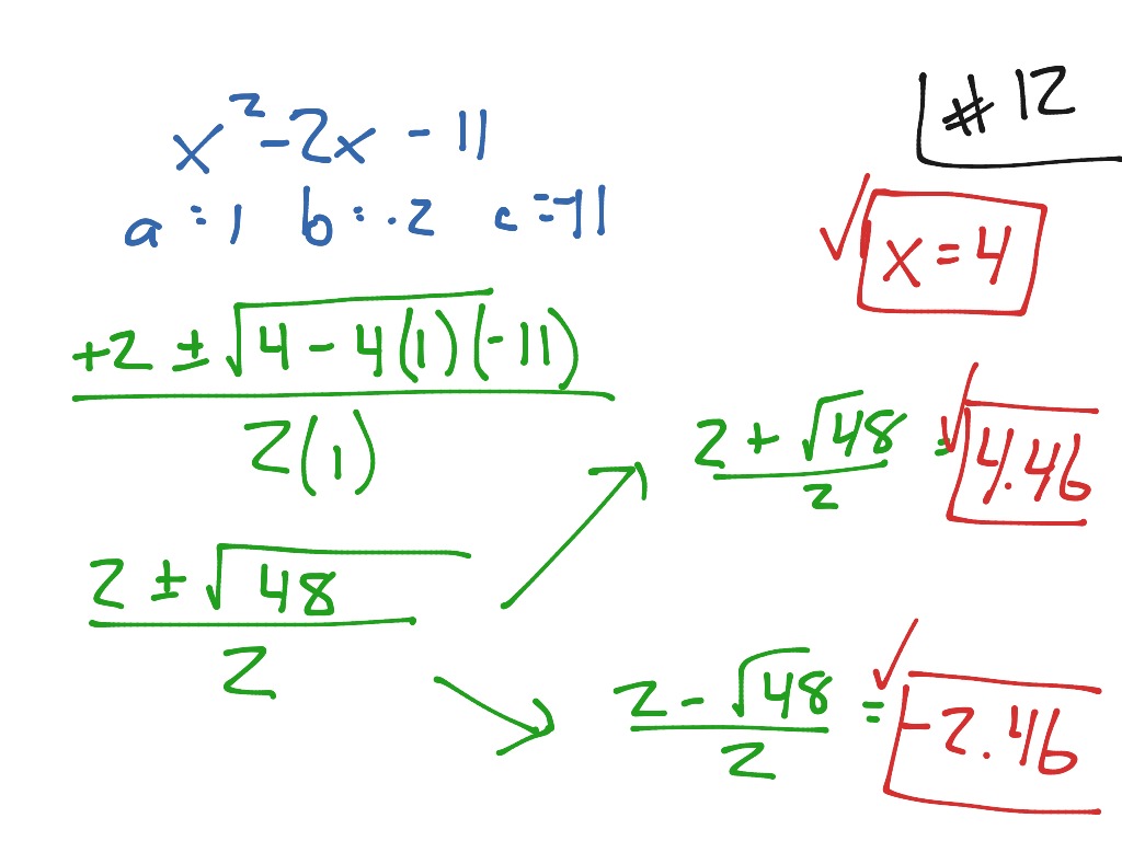 HW #12 | Math, Algebra 2 | ShowMe