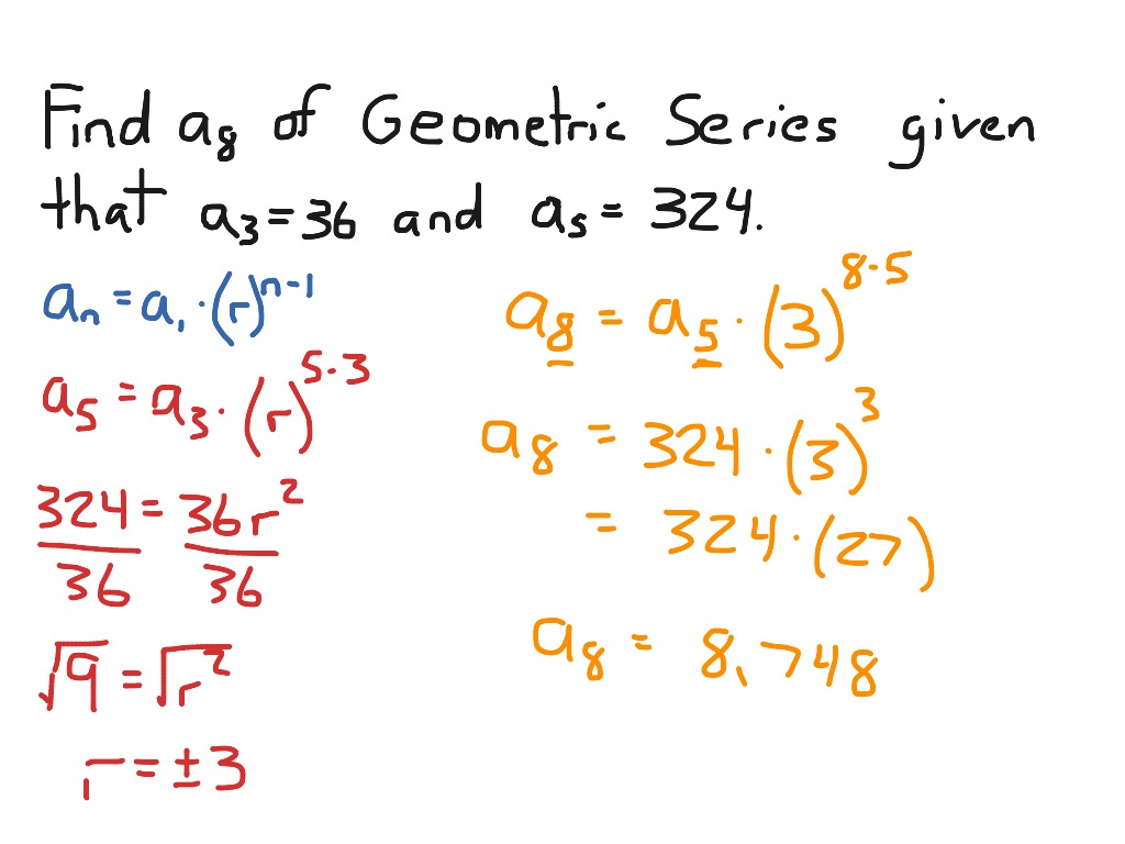Geometric Series Problem | Math, Algebra 2 | ShowMe