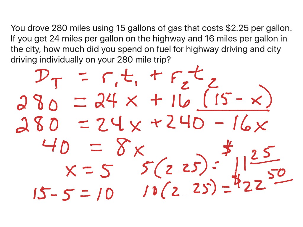 Distance Rate Time Word Problems | Math | Showme