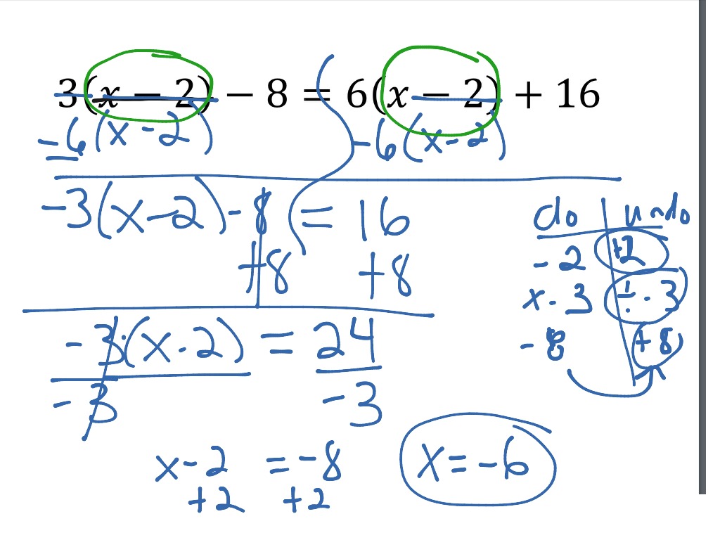 Solving Multi Step Equations With Variables On Both Sides Math Algebra Showme 4700