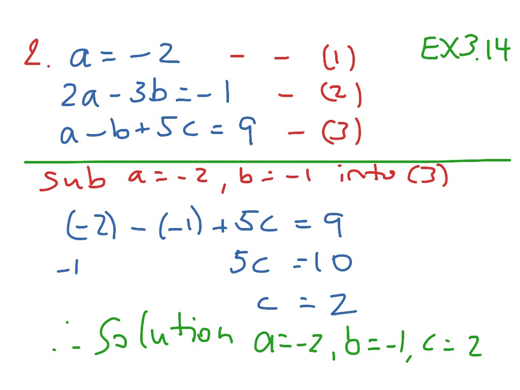 Simultaneous Equations | Math, Algebra, solving-equations, High School ...