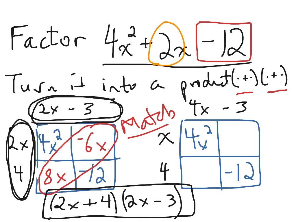 Factoring Trinomials (2) | Math | ShowMe