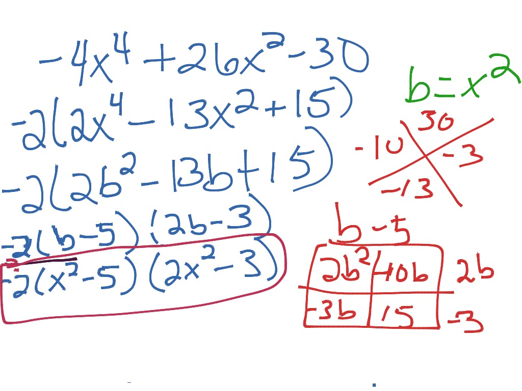 Factoring Trinomials | Math, Algebra | ShowMe