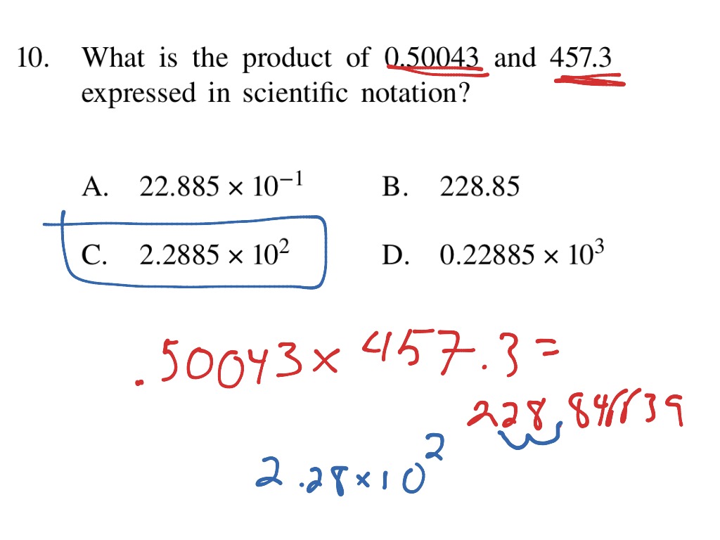 Scientific Notation Review #10 | Math, Scientific Notation, 8th Grade ...