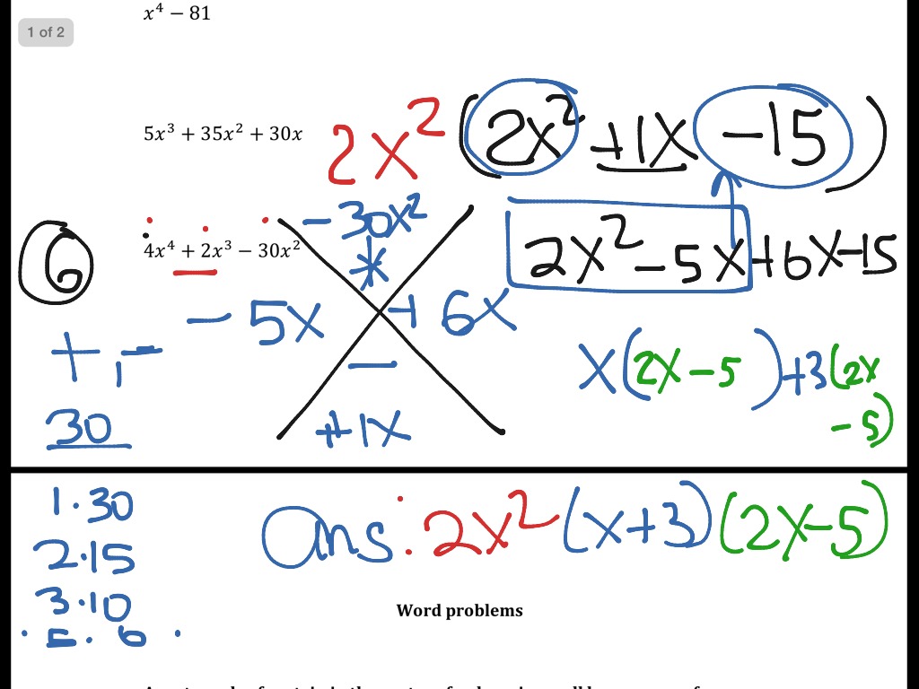 Revision cq1 part 3 | Math, Algebra | ShowMe