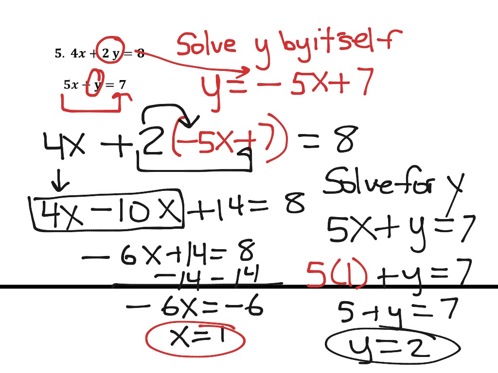 algebra 2 systems of equations