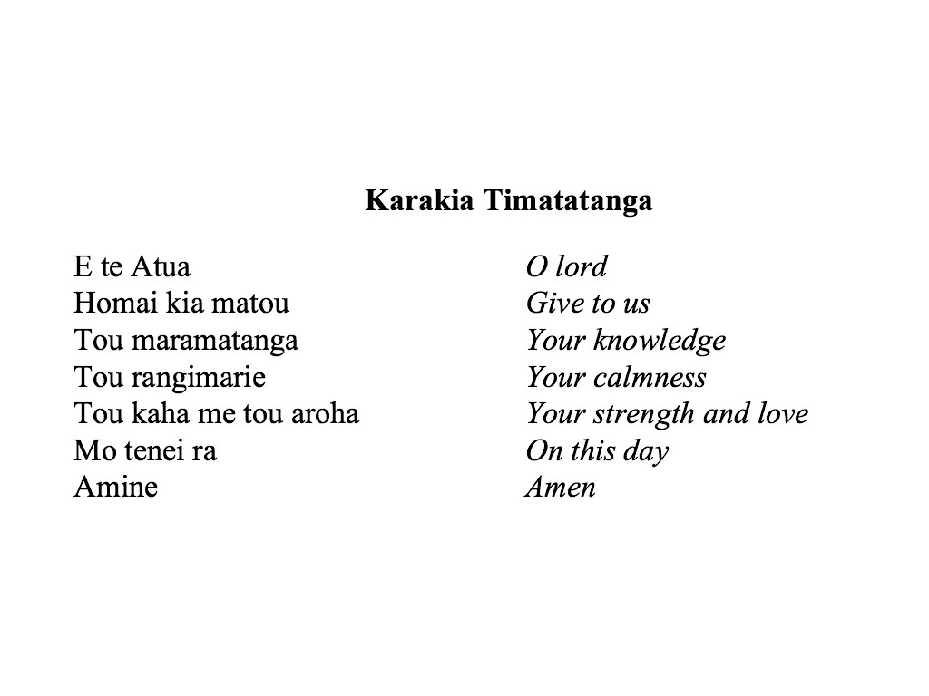 Let's Learn Māori Karakia Timatanga Opening Prayer Allow, 55% OFF