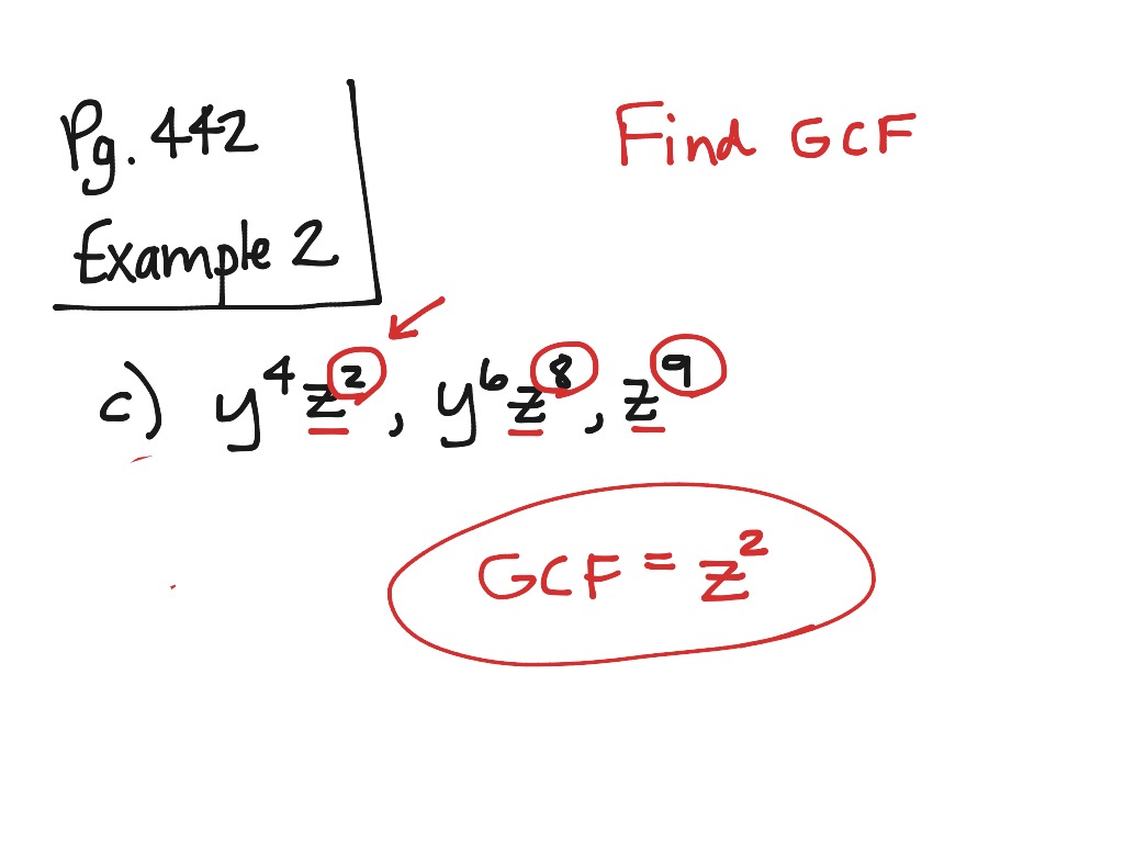 MH1335 Finding GCF | Math | ShowMe