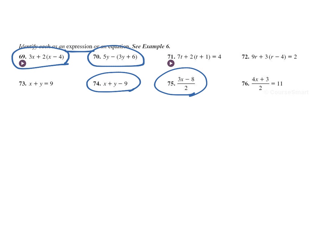 Equation or Expression | Math | ShowMe