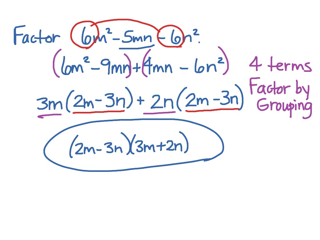Factoring problem similar to Trinomials with leading coefficient Regarding Factoring Polynomials By Grouping Worksheet