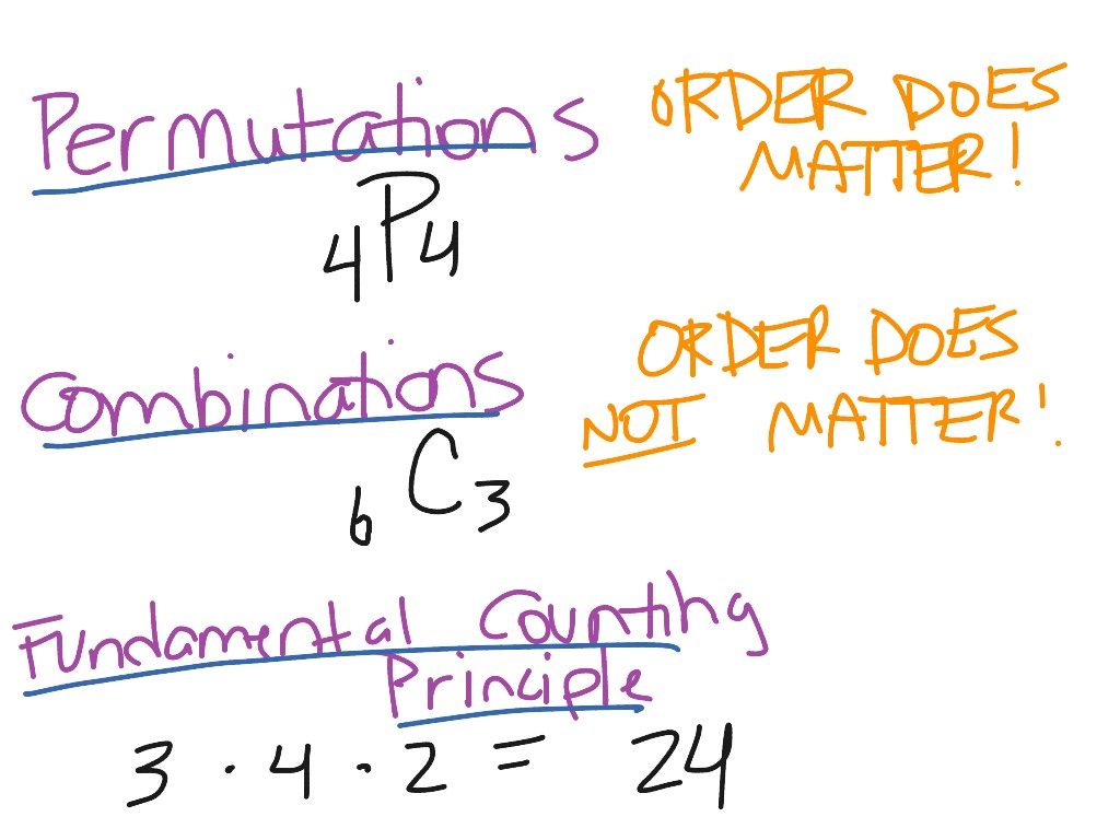 permutations and combinations examples