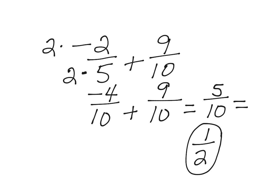 subtracting negative fractions calculator