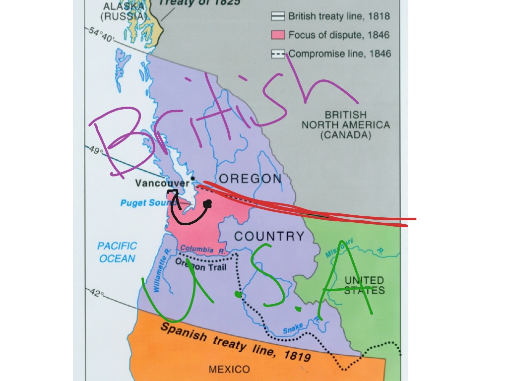 The Oregon treaty | History | ShowMe