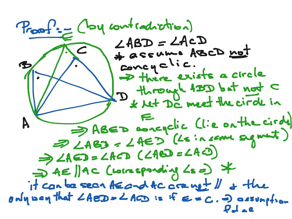 Tests for Cyclic Quadrilaterals | Math, geometry, Circles | ShowMe