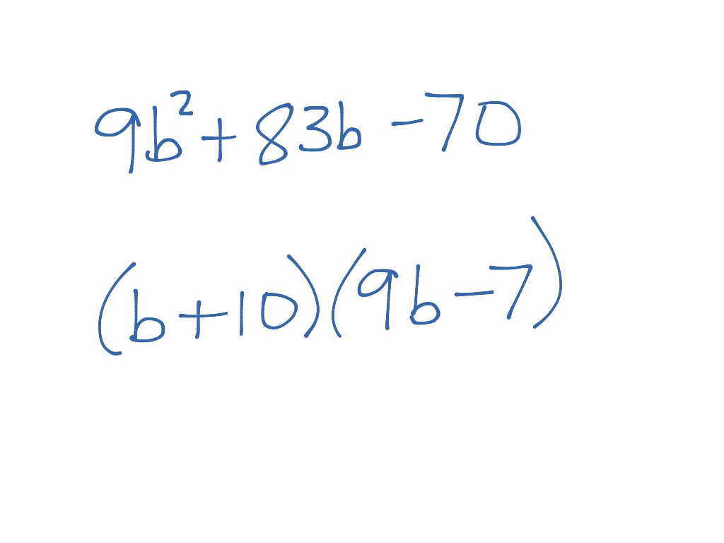 Review Of Basic Factoring | Math, Algebra | ShowMe