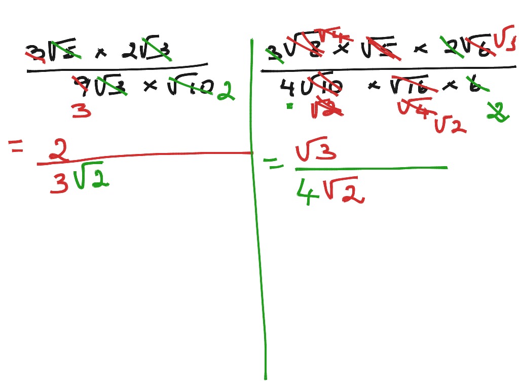 Division with SURDS | Math | ShowMe