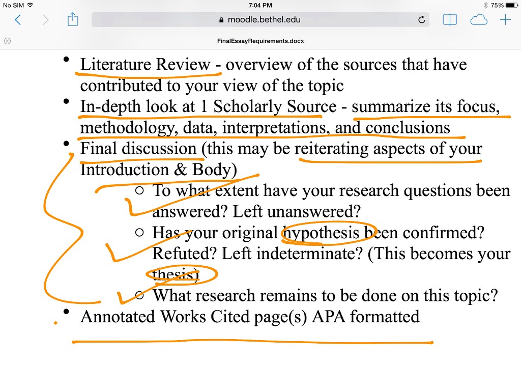 research essay guidelines